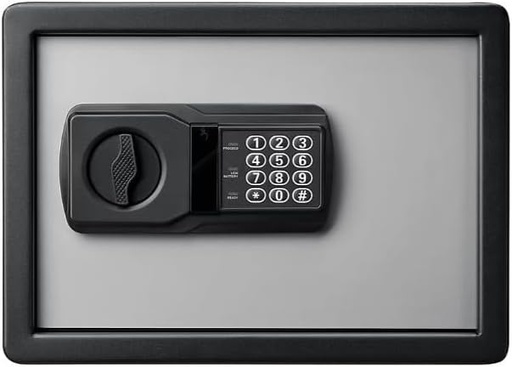 FORTRESS SMALL PERSONAL SAFE WITH ELECTRIC LOCK GREY 