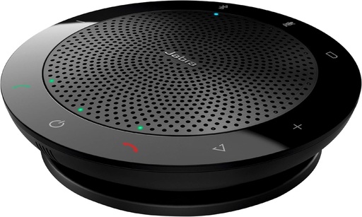 Jabra Speak 510 MS Wireless Bluetooth Speakerphone with Link 370 USB Adapter - Black