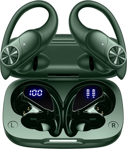 PocBuds T60 True Wireless EarPhones ,Olive Green EarBuds 