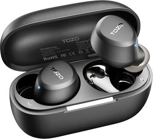 TOZO A1 True Lightweight wireless Earbuds Waterproof headphones , Black 
