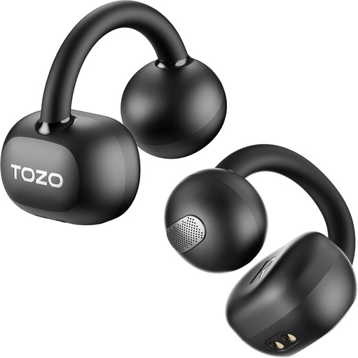 TOZO Open EarRing True Lightweight wireless Earbuds , Black 