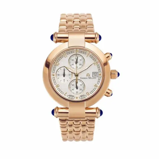 Giorgio Milano WomenGiorgio Milano IP rose gold round case. Chronograph with date. LUCIA 931RG02