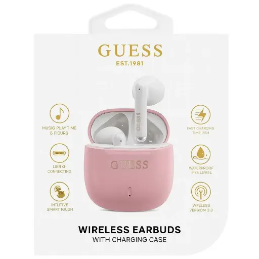 GUESS WIRELESS EARBUDS  PINK