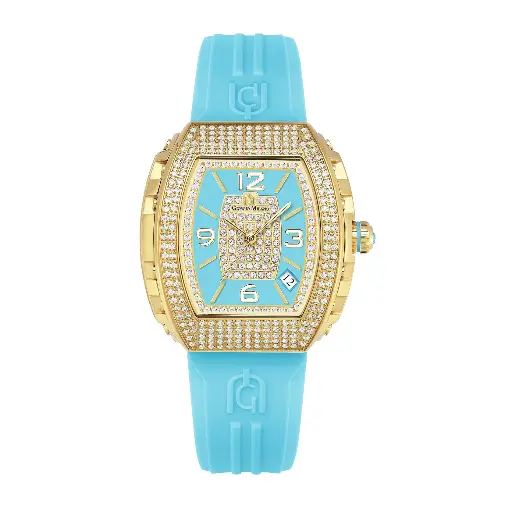 Giorgio Milano IP Gold case with Stone Bezel REGINA 242SG1626