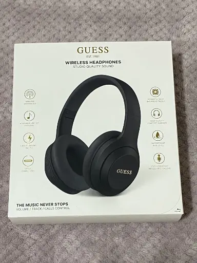 GUESS WIRELESS HEADPHONES BLACK