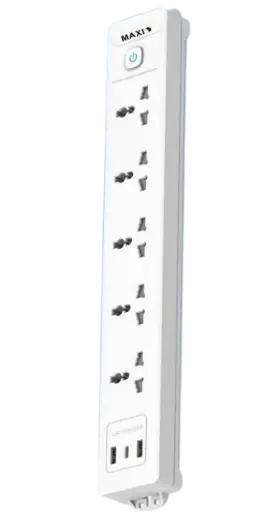 MAXI EXTENSION CABLE 4 OUTLET 3  USB PS-5K4U3GLPU