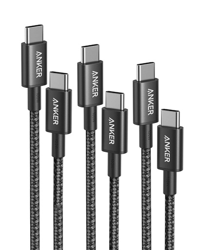 Anker USB C to USB C Cable, 100W Fast Charging Cable(3.3 ft / 6 ft / 10 ft) 