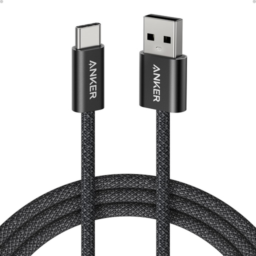 Anker Zolo USB-A to USB-C Cable for CarPlay (6 ft, Black) 