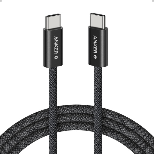 Anker Zolo USB C to USB C Cable, 240W Fast Charging Cable (6 ft, Black) 