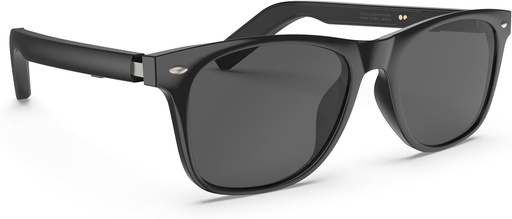iTouch Aura Wearables Smart Glasses .(Black Retro-Squared/Sunglasses)