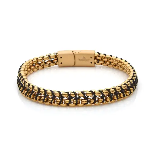 GIORGIO MILANO MEN Woven Stainless Steel Chain BRACELET 2080SGBK