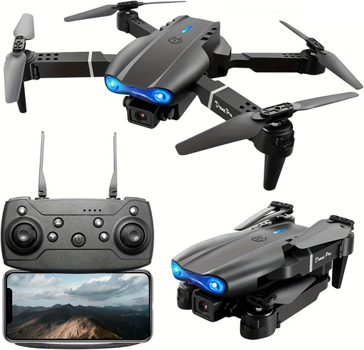 E99 Drone With Dual Camera, Foldable RC Quadcopter 