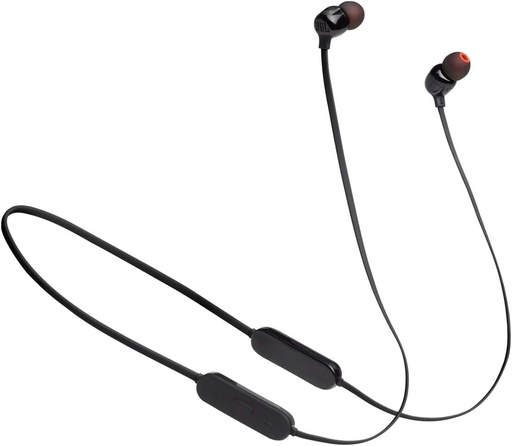 JBL Tune 125BT - Bluetooth Wireless in-Ear Headphones with 3-Button Mic/Remote and Flat Cable - Black