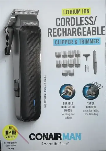 CORDLESS RECHARGEABLE CLIPPER & TRIMMER