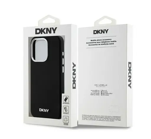 DKNY Transluscent Phone case for Iphone 16Pro Max (Black)