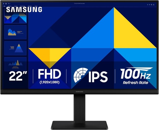 Samsung 22" (S30GD) Essential Monitor with IPS Panel and Tilt Only Stand , Game Mode LS22D304GANXZA