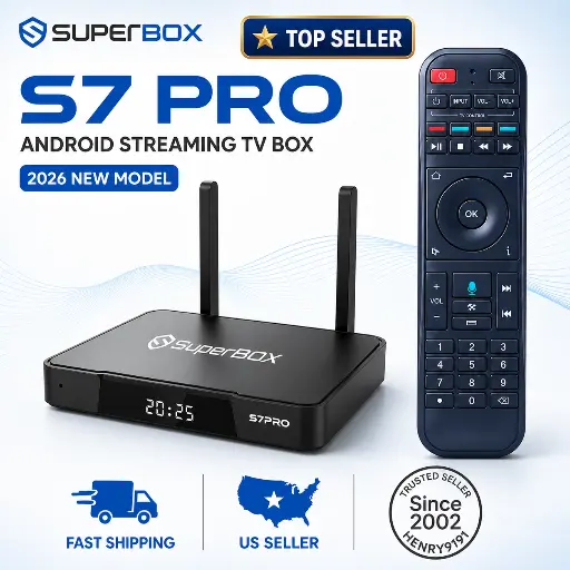 SuperBOX S7 Pro Android 12.0 TV Box 6K UHD 4GB 32GB WiFi 
