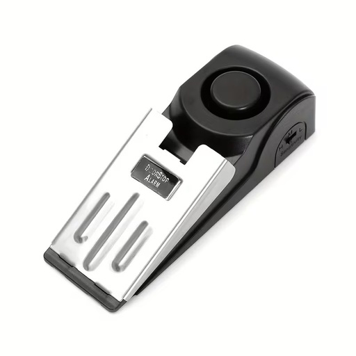 Door Stop Alarm with 120 dB Siren – Portable Travel Door Stopper Alarm Wedge for Hotel, Apartment & Dorm Security 