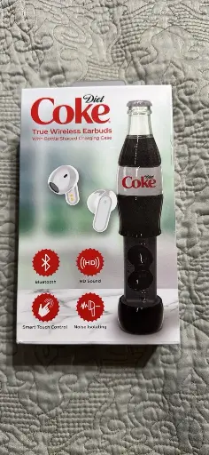 Coca-Cola True Wireless Earbuds with Bottle-shaped charging Case