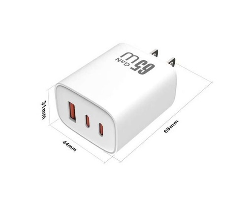 PRESS PLAY Gan Minimal Size Max Power wall charger 65W