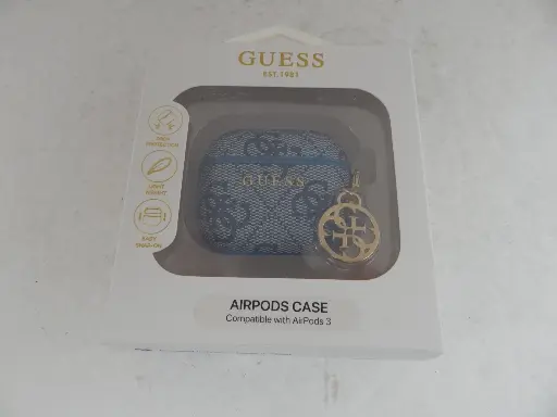 Guess Leather Case For Airpods 3 Blue