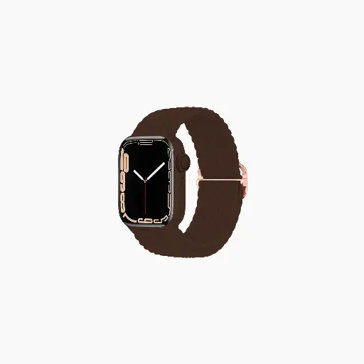 Artikl Braided Nylon Replacement Band Compatible with Apple Watch 38/40/41/42mm - Chocolate Brown