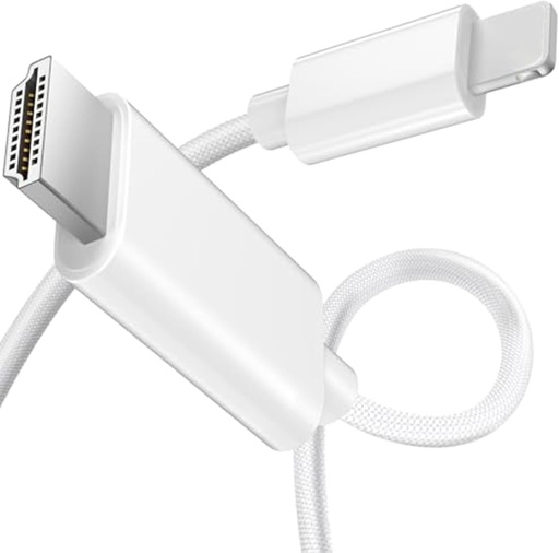 Critin 6.6FT Lightning to HDMI Cable Adapter , Digital AV Adapter  Compatible for iPhone 14 13 12 11 Pro Max XS XR...