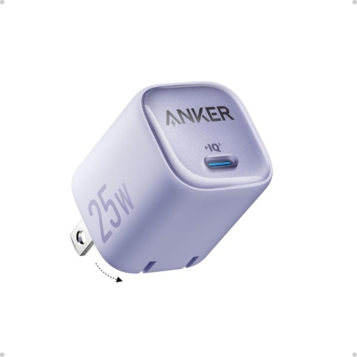 Anker 25W USB C Charger Block, Compact Foldable Type C Charger 