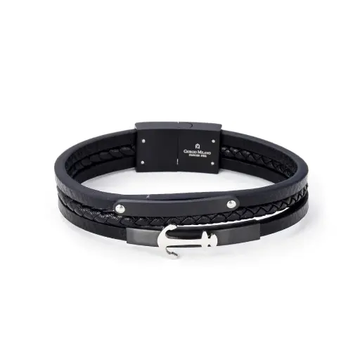 GIORGIO MILANO MEN Anchor Accent Triple-Strand BRACELET 1685STBK2