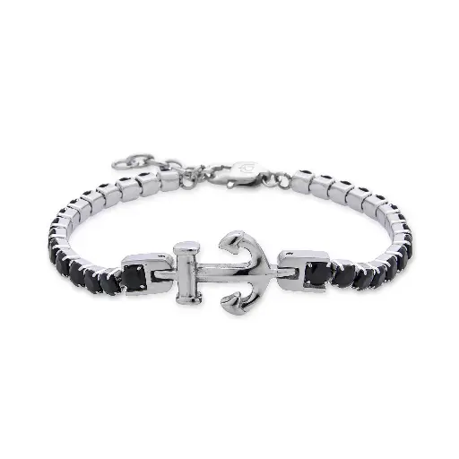 GIORGIO MILANO MEN Anchor Tennis Stainless Steel BRACELET 2088STBK