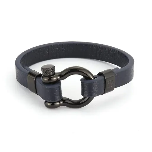 GIORGIO MILANO MEN Horseshoe Leather with Screw Lock Closure BRACELET 1538ST3