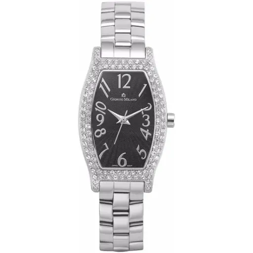 Giorgio Milano Ladies Watch tonneau shape case with stones 663ST03 SARA 
